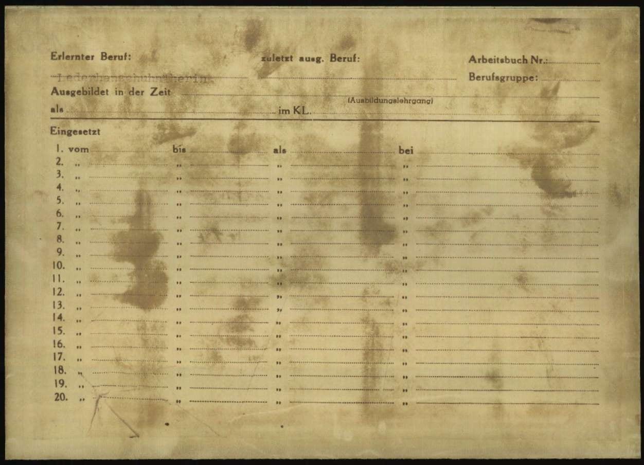 Personal file of PORUBANSKY, CHJENA-004