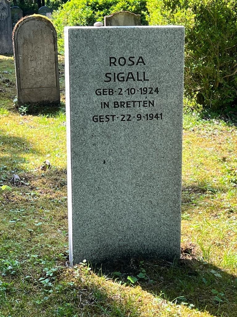 Rosa's grave in Munich