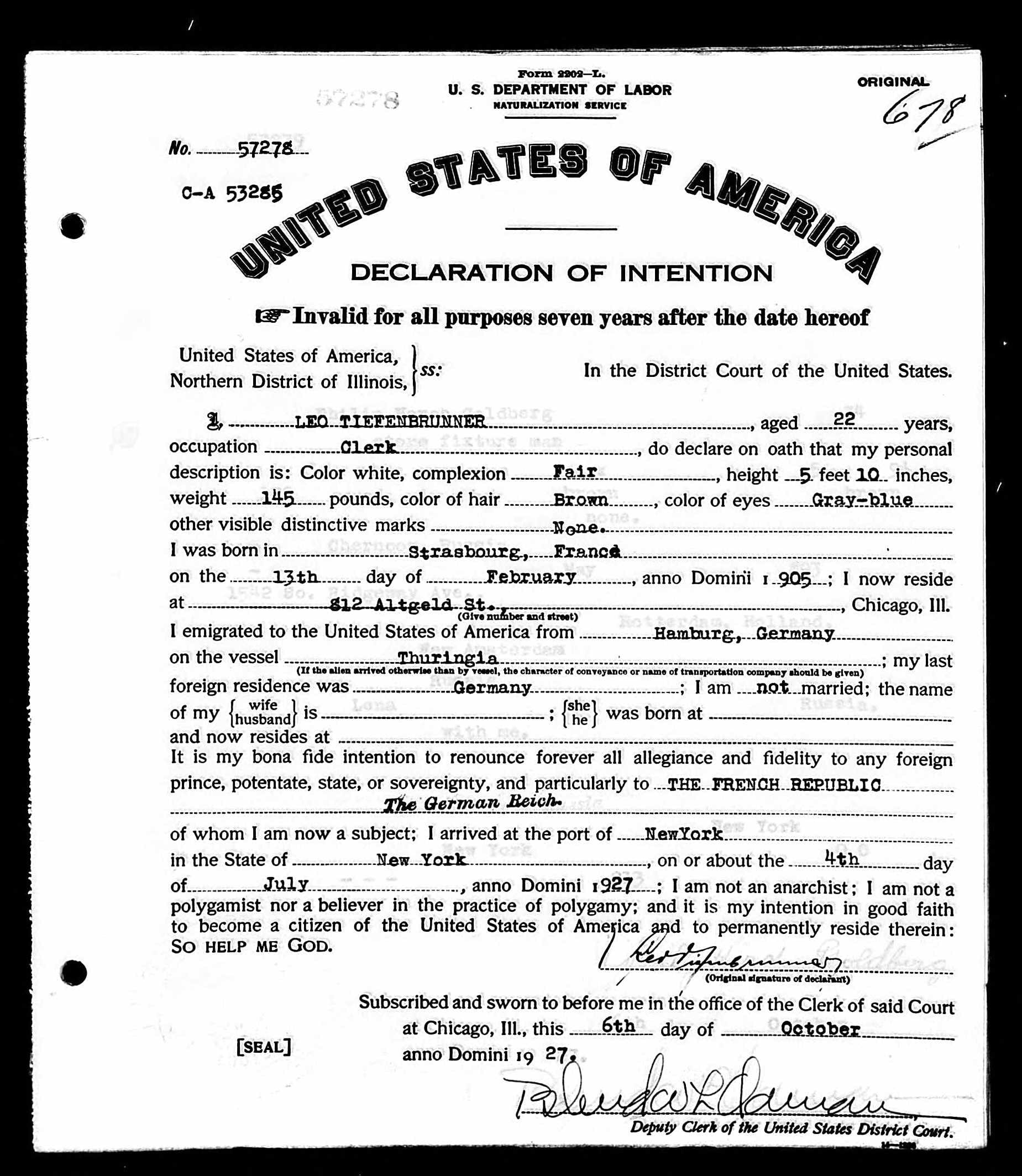 Declaration
