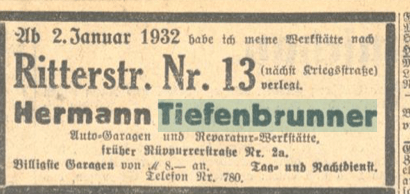 1932-01-02_Tiefenbrunner_Relocation-Ad_Ritterstr13