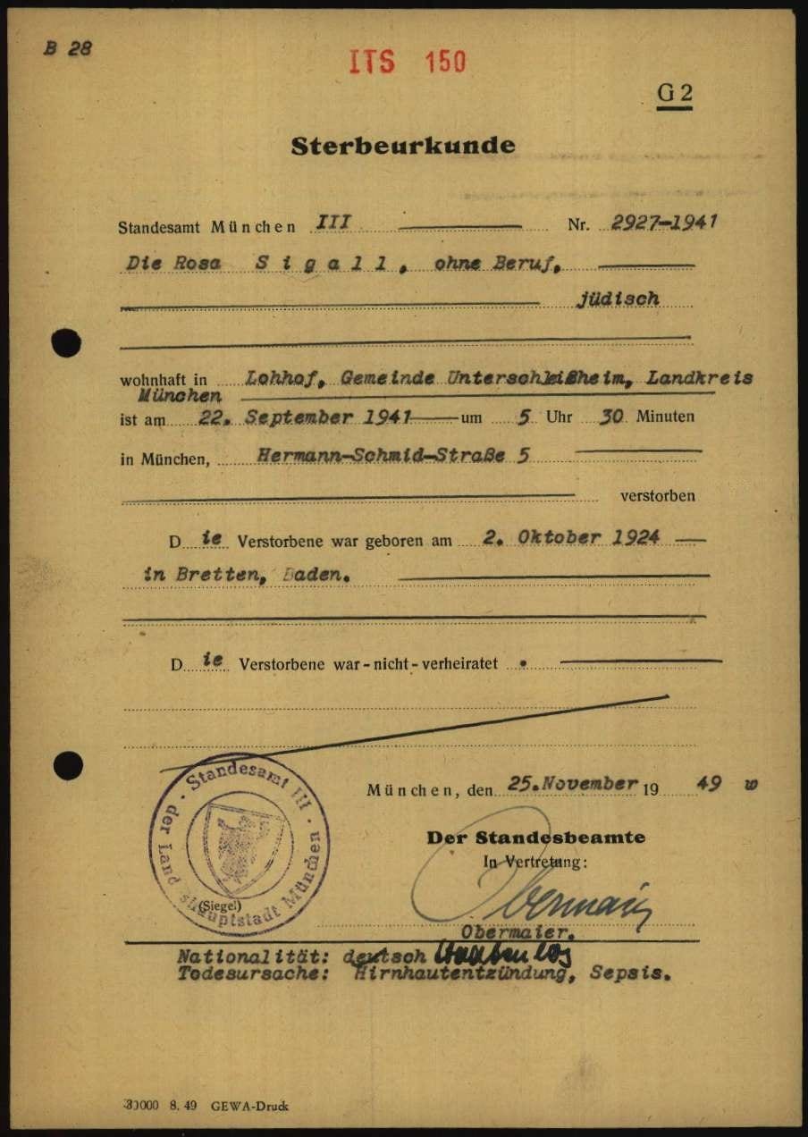 Death Cetificate