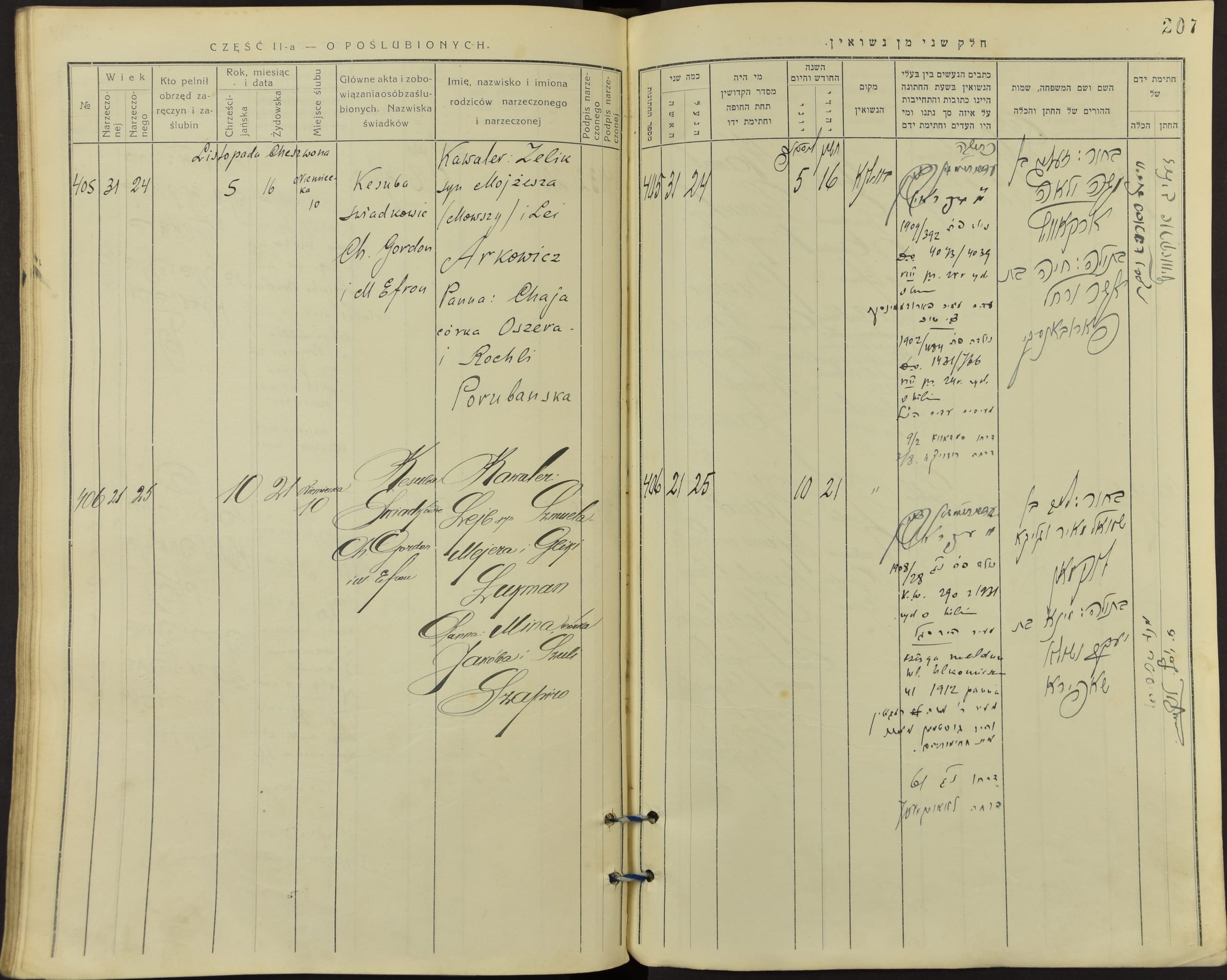 Marriage register