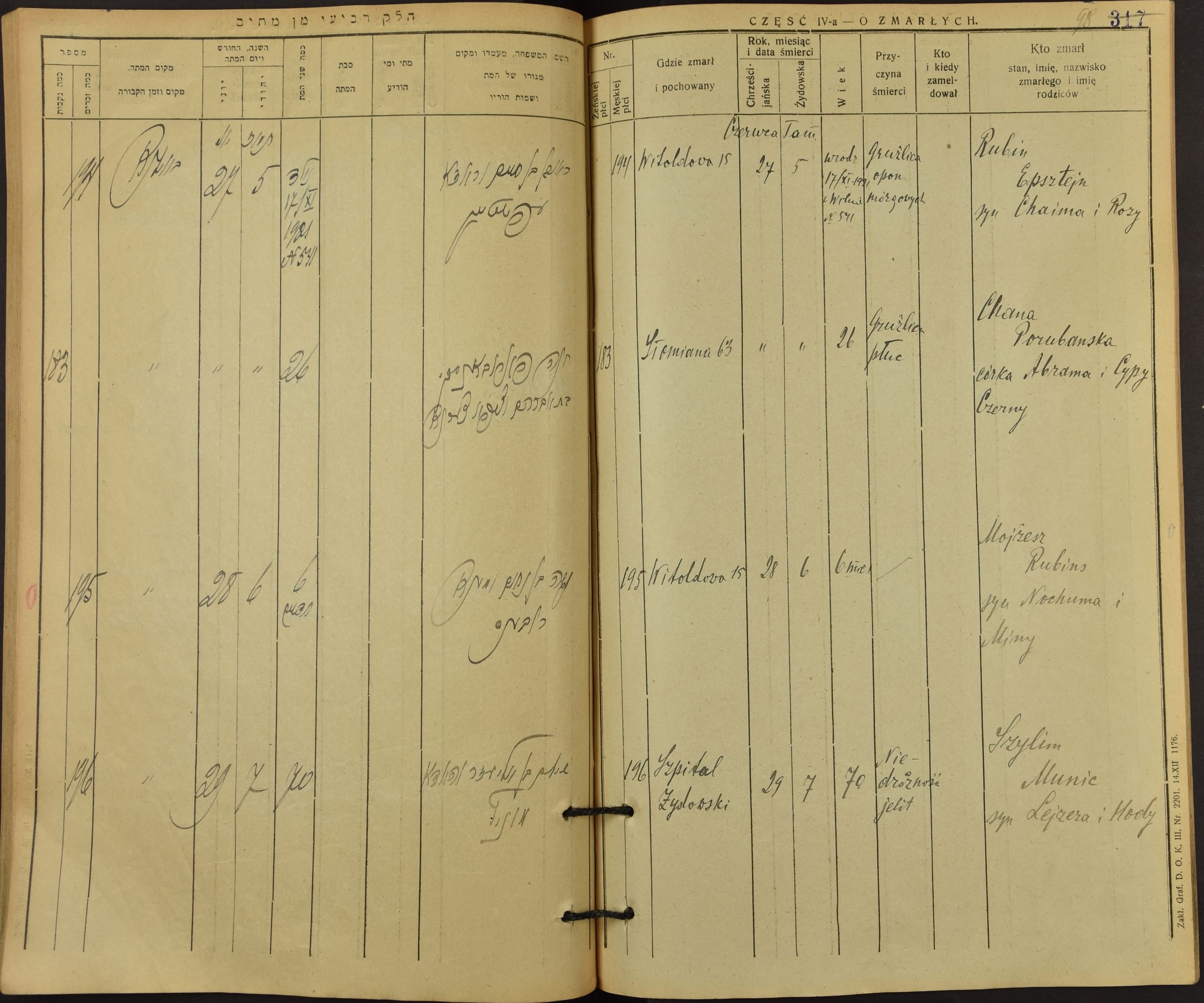 Death register