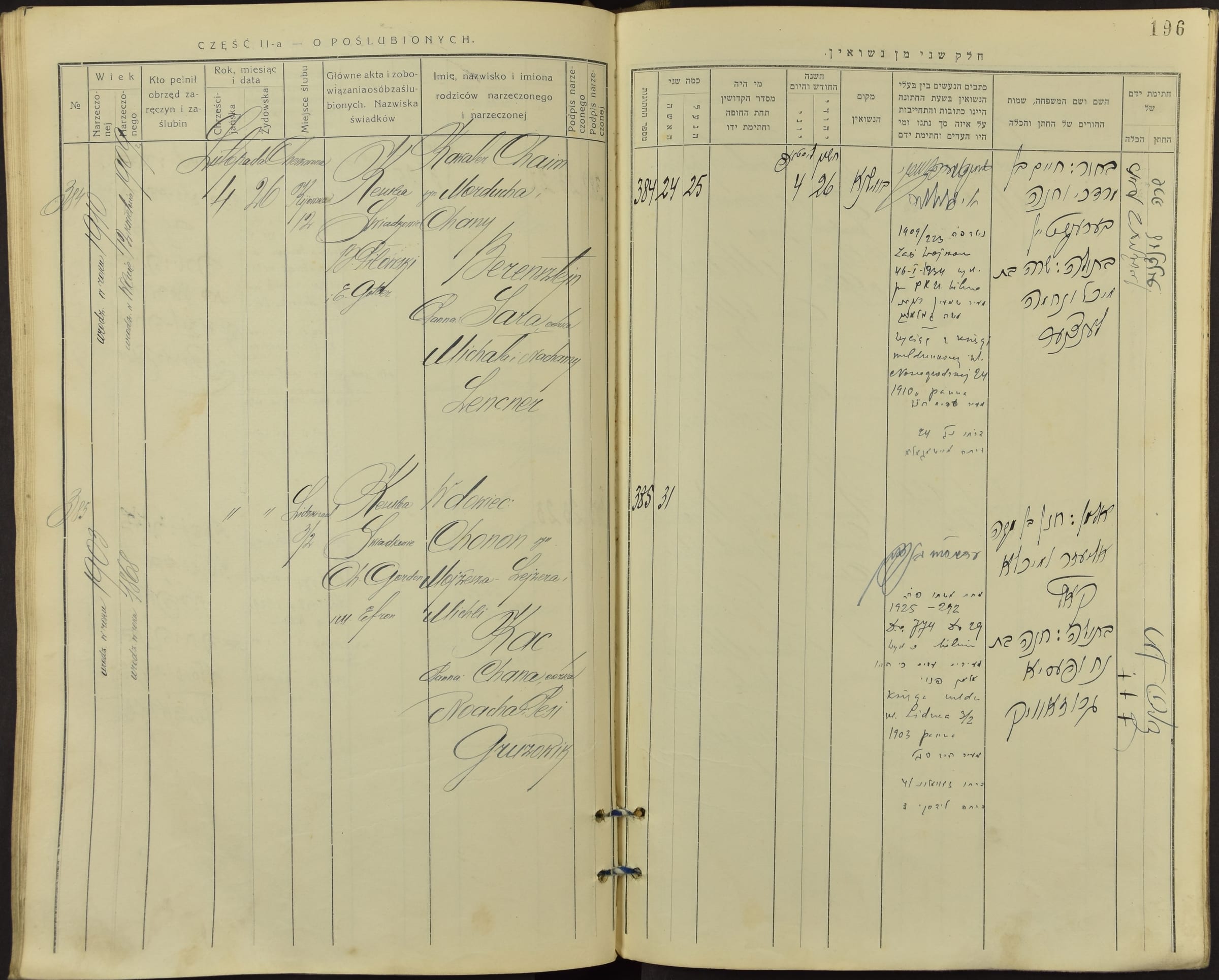 Marriage register