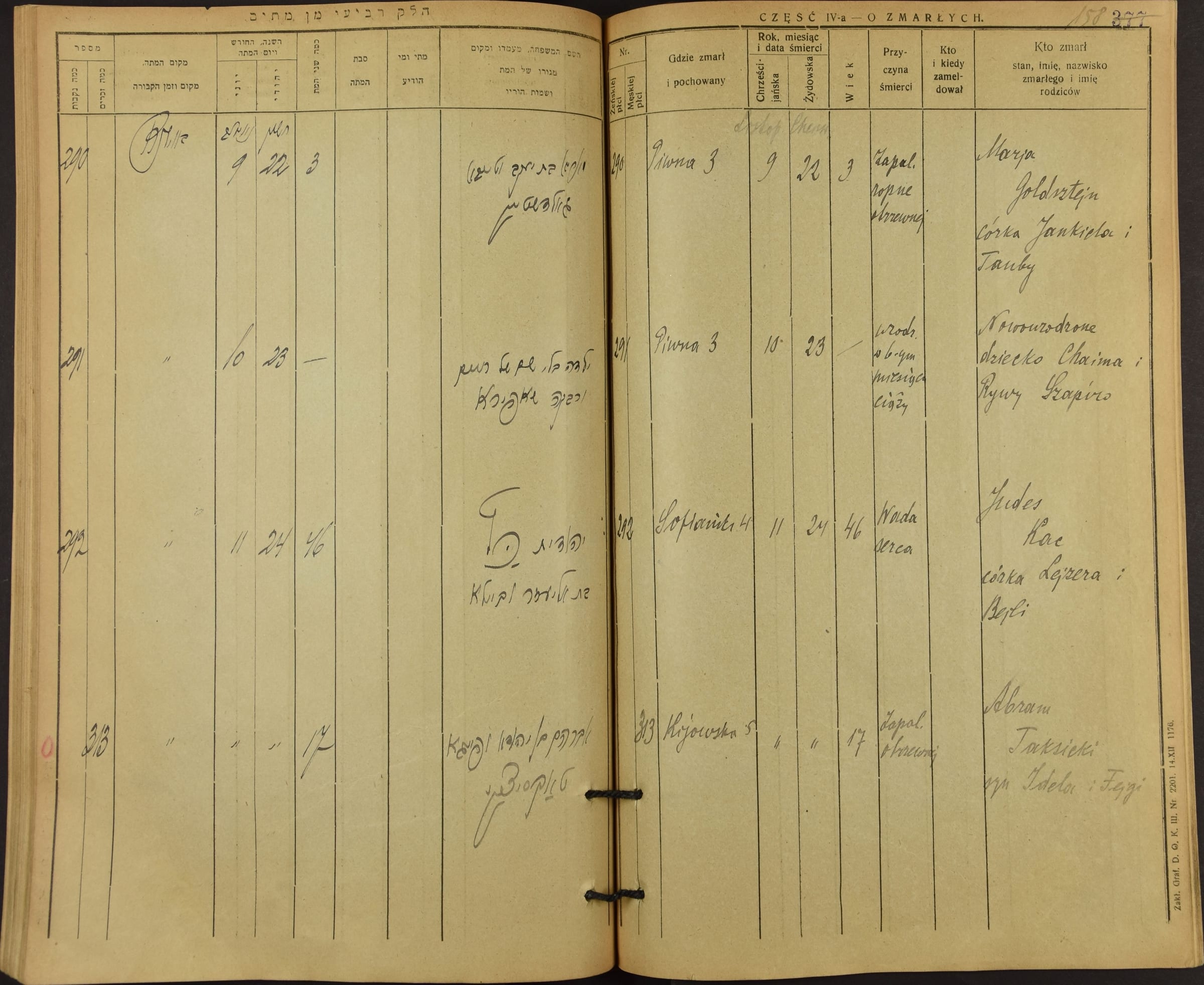 Death register