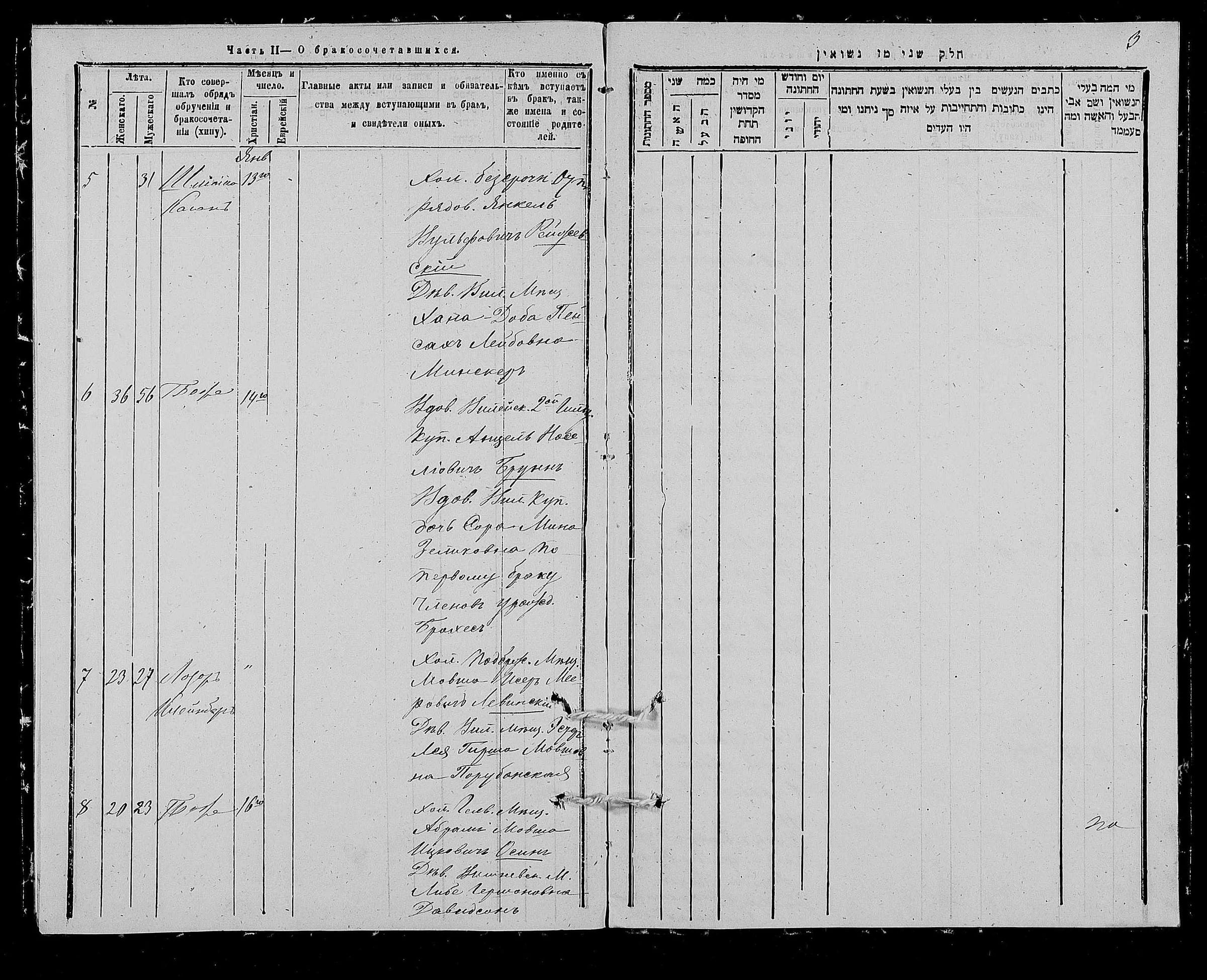 Mariage register